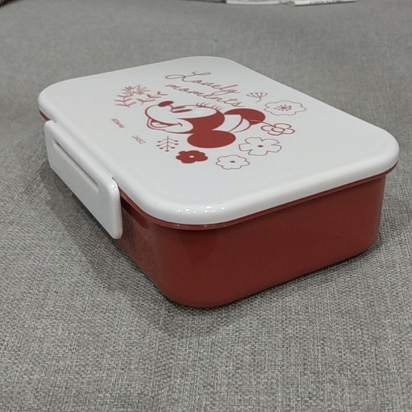 Disney Minnie Mouse Mickey Snap Lock Lunch Snack Food Container Microwave - Picture 4 of 13